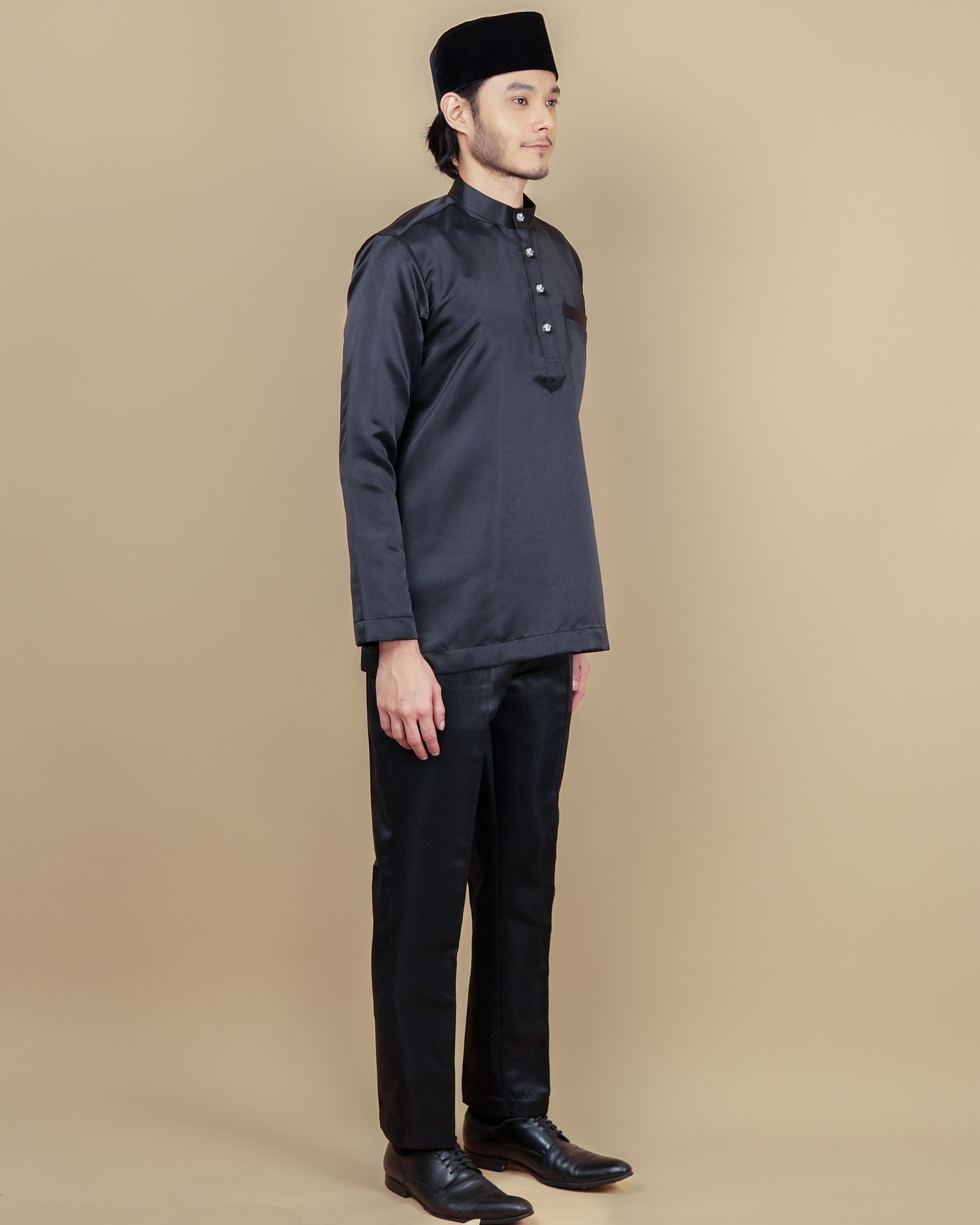 Baju Melayu Luxe - Black