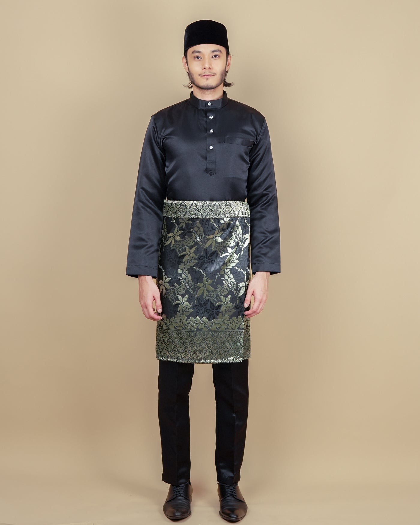 Baju Melayu Luxe - Black