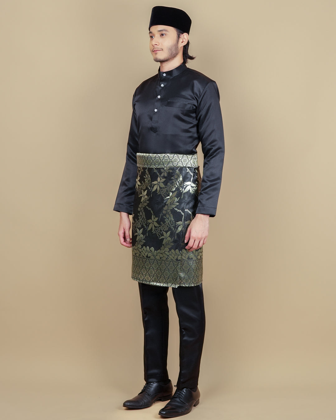 Baju Melayu Luxe - Black