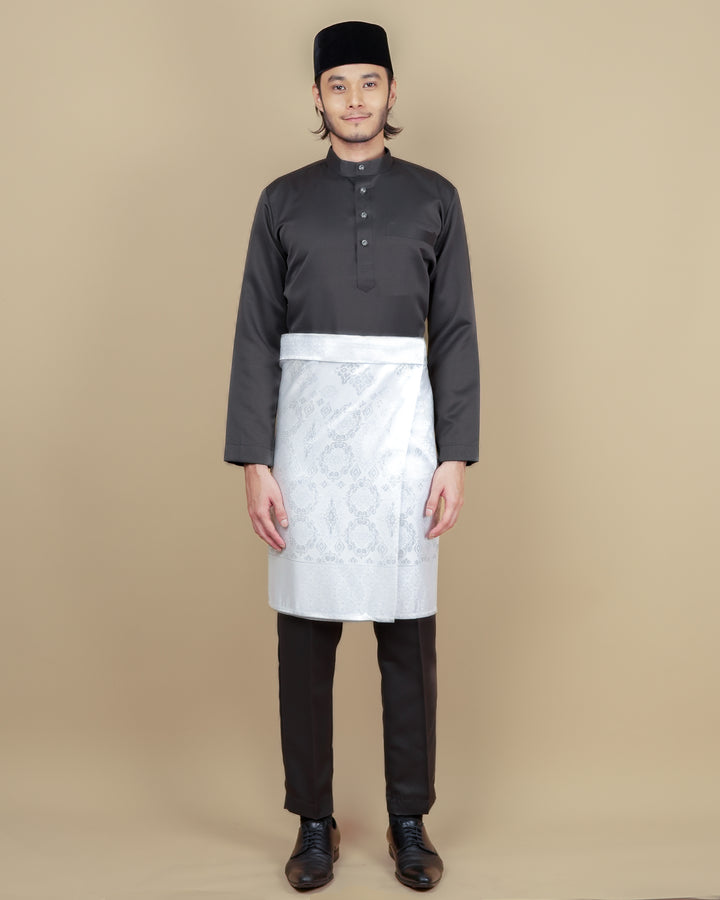 Baju Melayu Luxe - Dark Grey