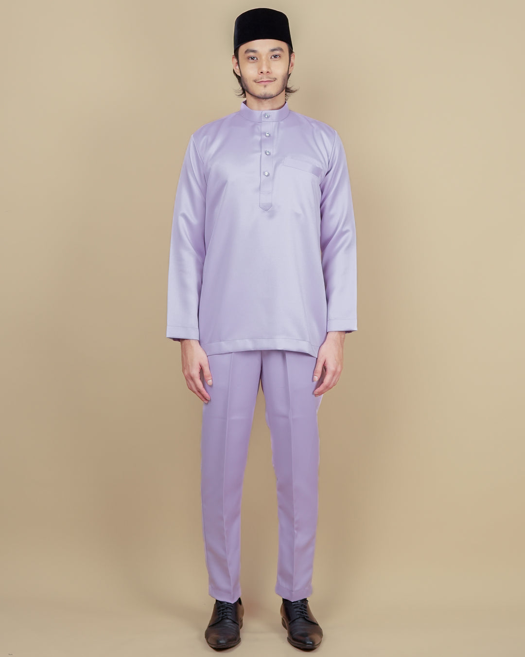 Baju Melayu Luxe - Soft Purple