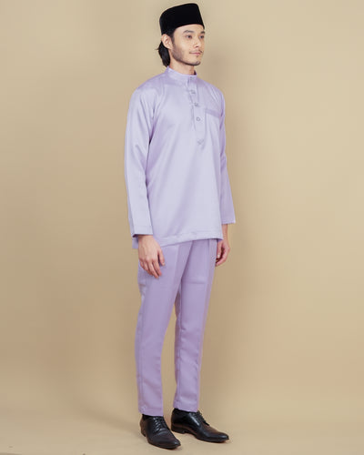 Baju Melayu Luxe - Soft Purple