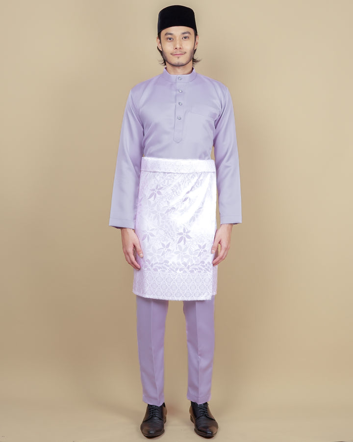 Baju Melayu Luxe - Soft Purple