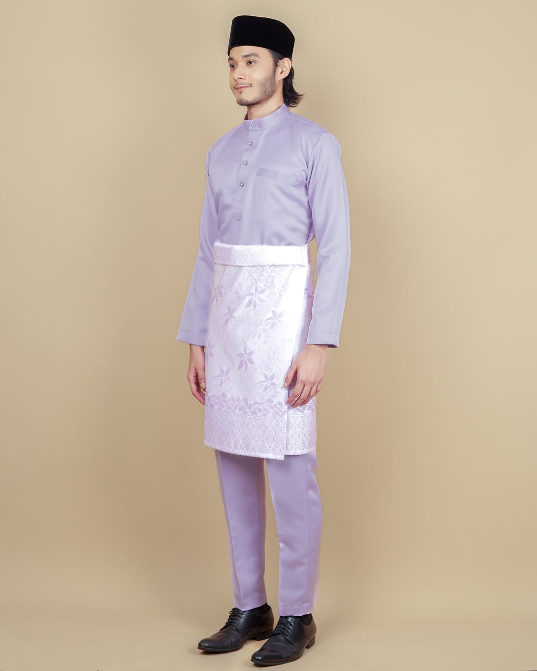 Baju Melayu Luxe - Soft Purple