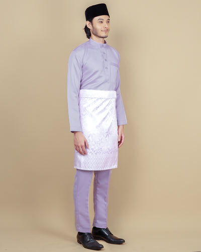 Baju Melayu Luxe - Soft Purple