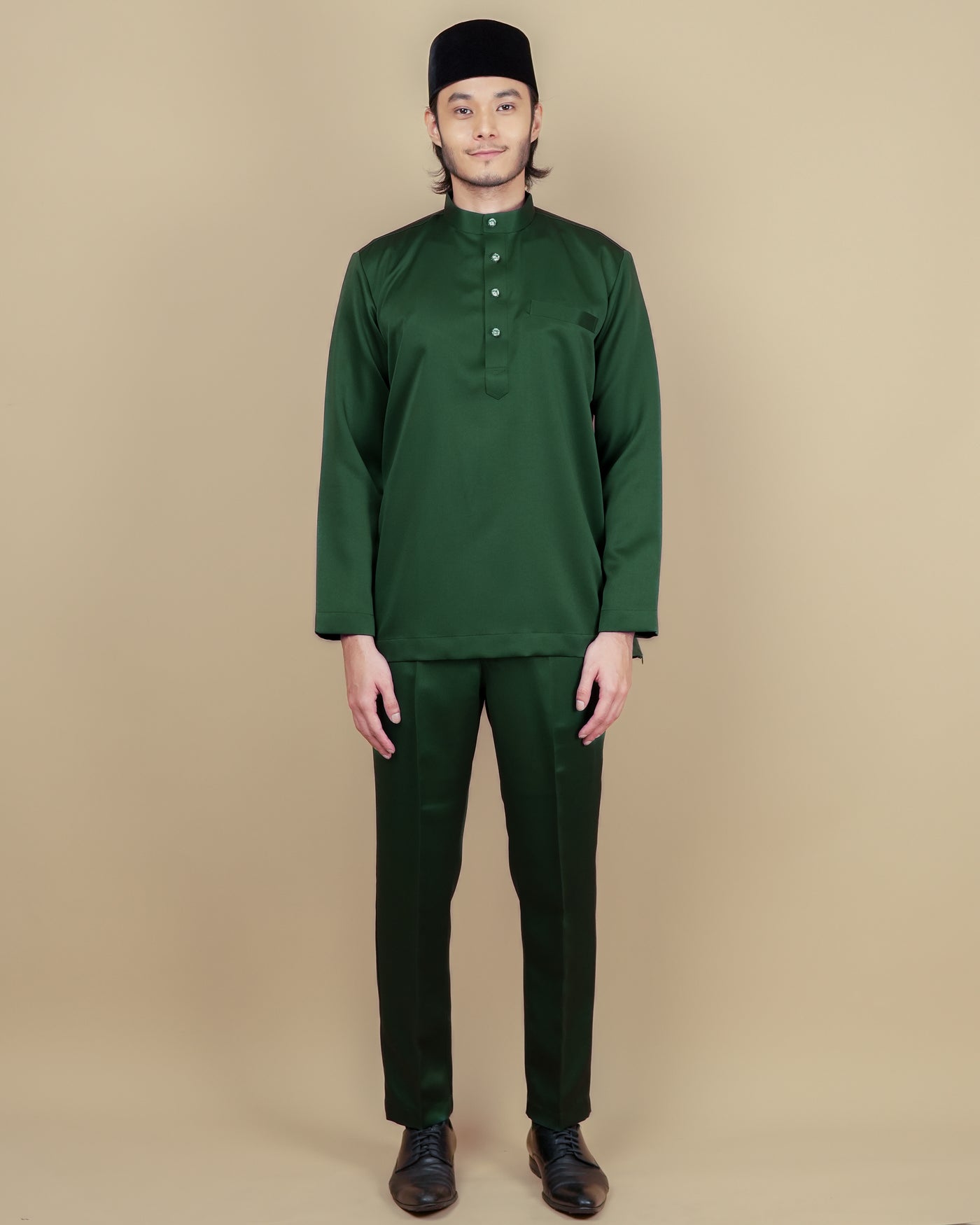 Baju Melayu Luxe - Emerald Green