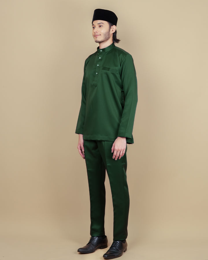 Baju Melayu Luxe - Emerald Green