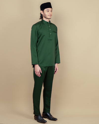 Baju Melayu Luxe - Emerald Green