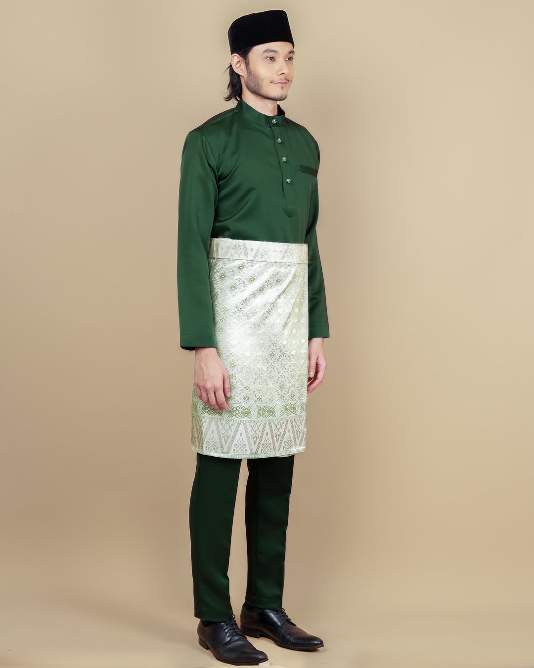 Baju Melayu Luxe - Emerald Green