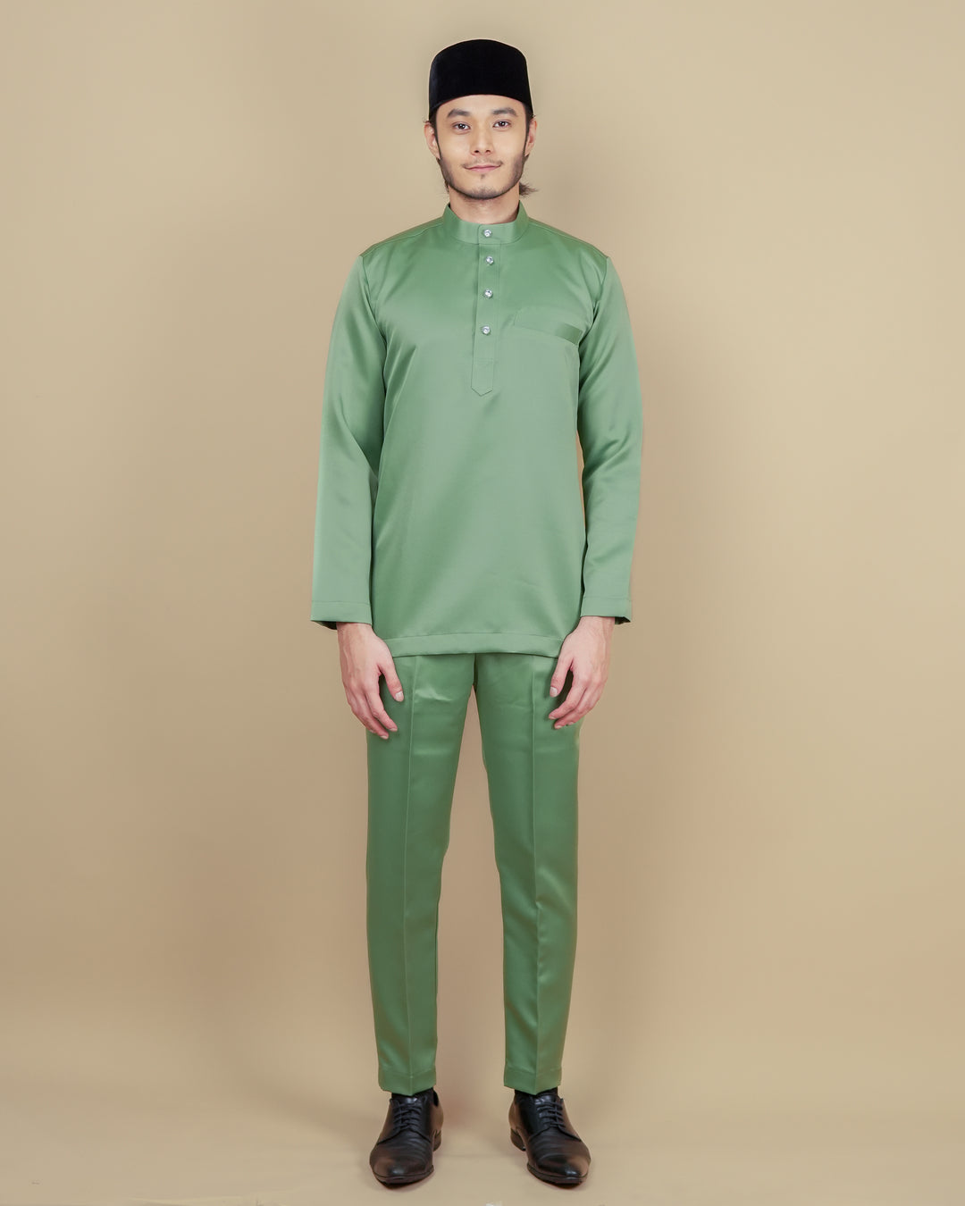 Baju Melayu Luxe - Apple Green