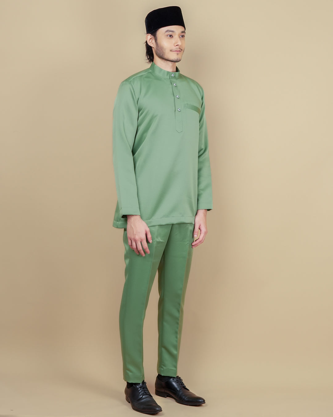 Baju Melayu Luxe - Apple Green