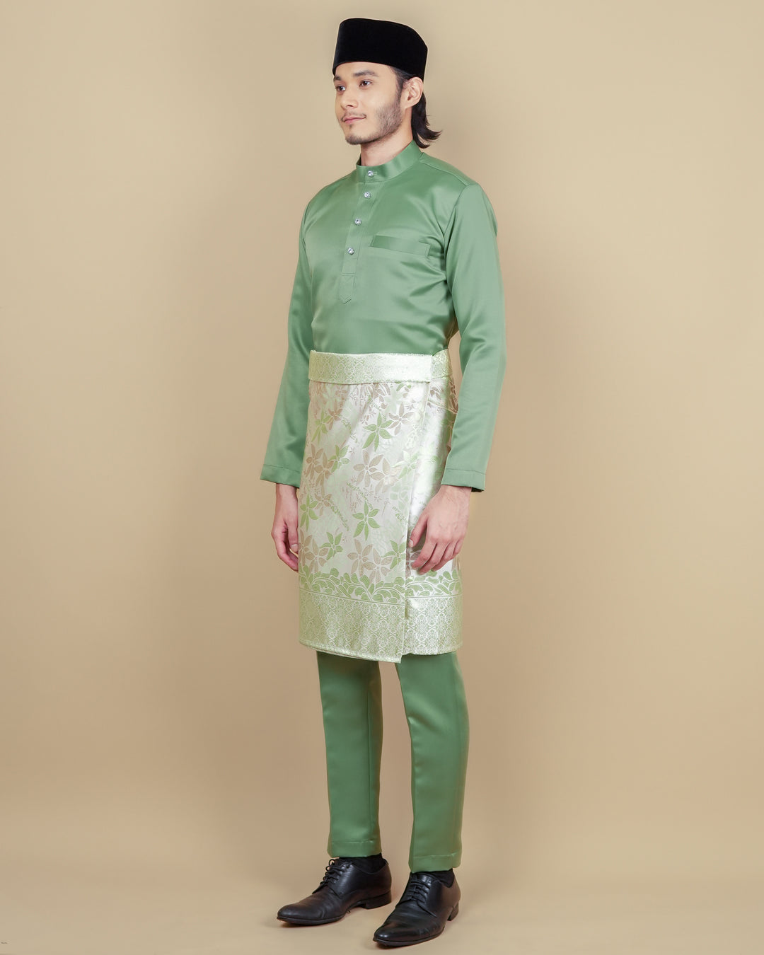 Baju Melayu Luxe - Apple Green