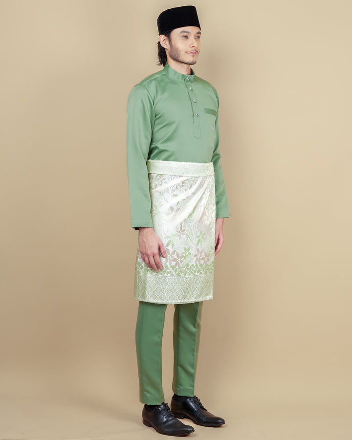 Baju Melayu Luxe - Apple Green