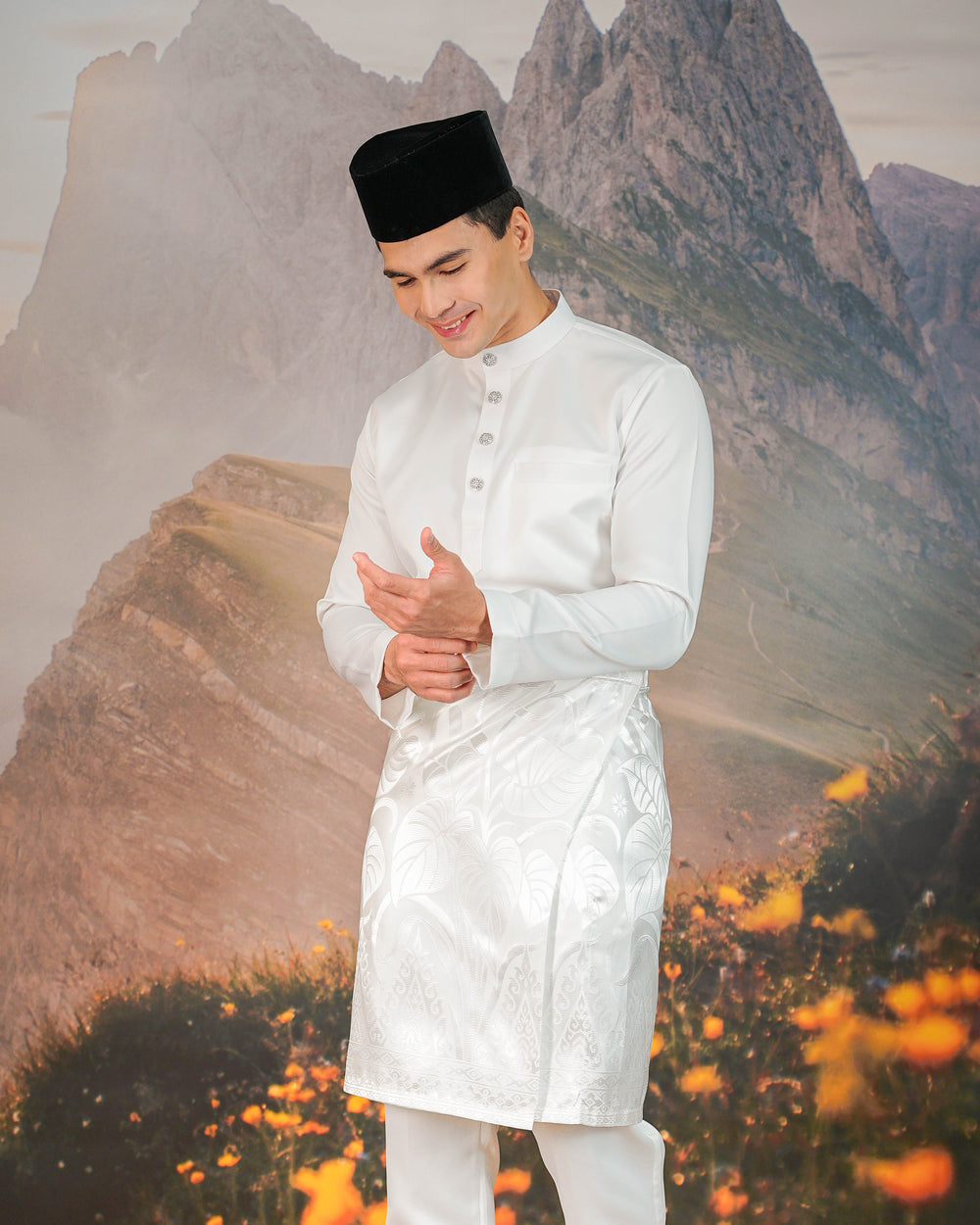Sireh Instant Sampin Adult - Offwhite & Silver - SampinExclusiveMy