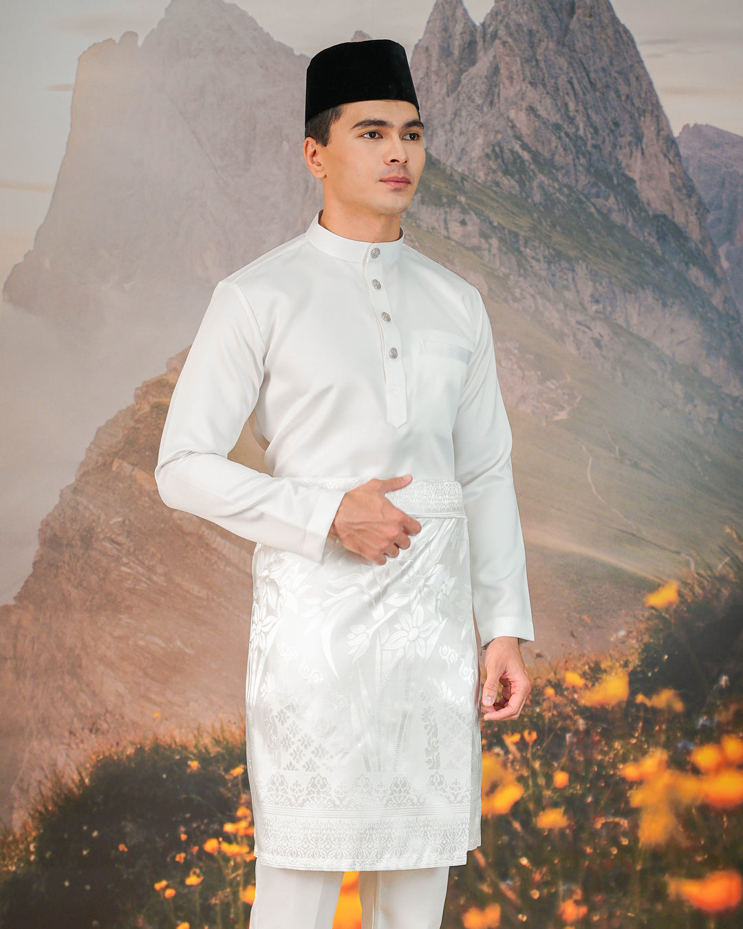 Nirmala Instant Sampin Adult - Offwhite & Silver