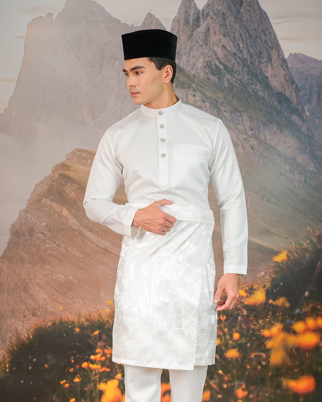 Nirmala Instant Sampin Adult - Offwhite & Silver