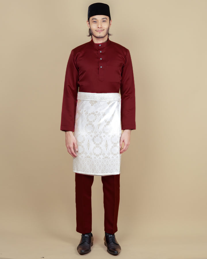 Baju Melayu Luxe - Maroon