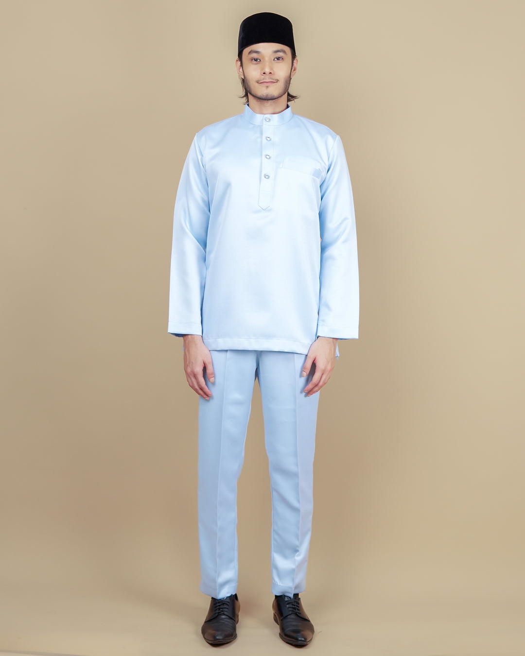 Baju Melayu Luxe - Soft Blue - SampinExclusiveMy