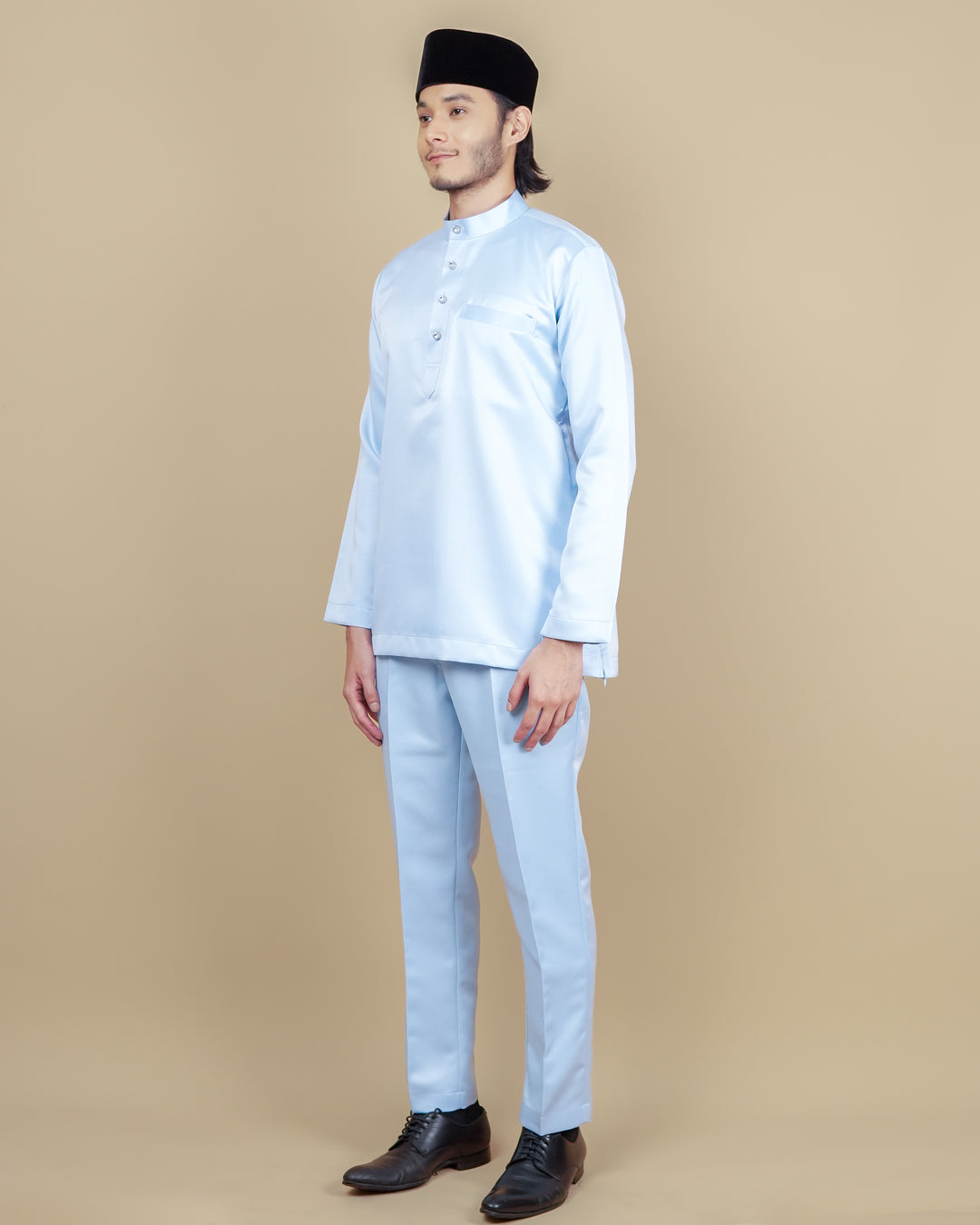 Baju Melayu Luxe - Soft Blue - SampinExclusiveMy