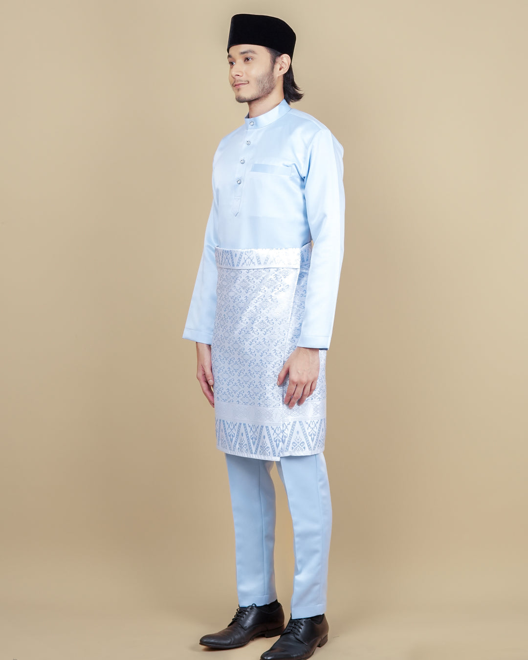 Baju Melayu Luxe - Soft Blue - SampinExclusiveMy