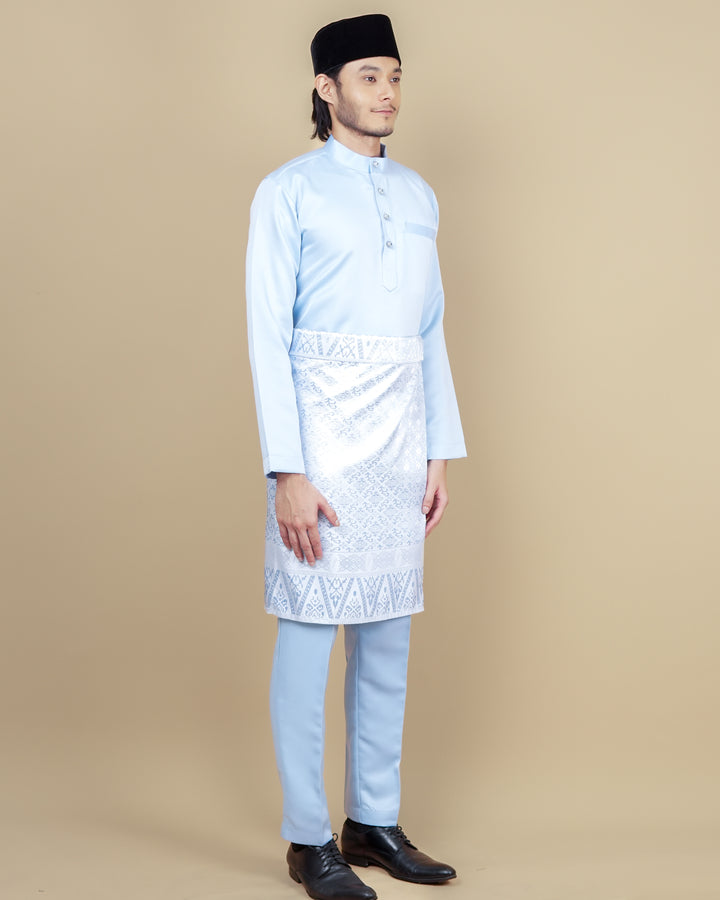 Baju Melayu Luxe - Soft Blue - SampinExclusiveMy