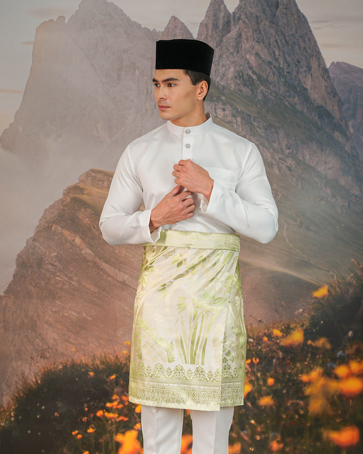 Nirmala Instant Sampin Adult - Offwhite & Soft Green