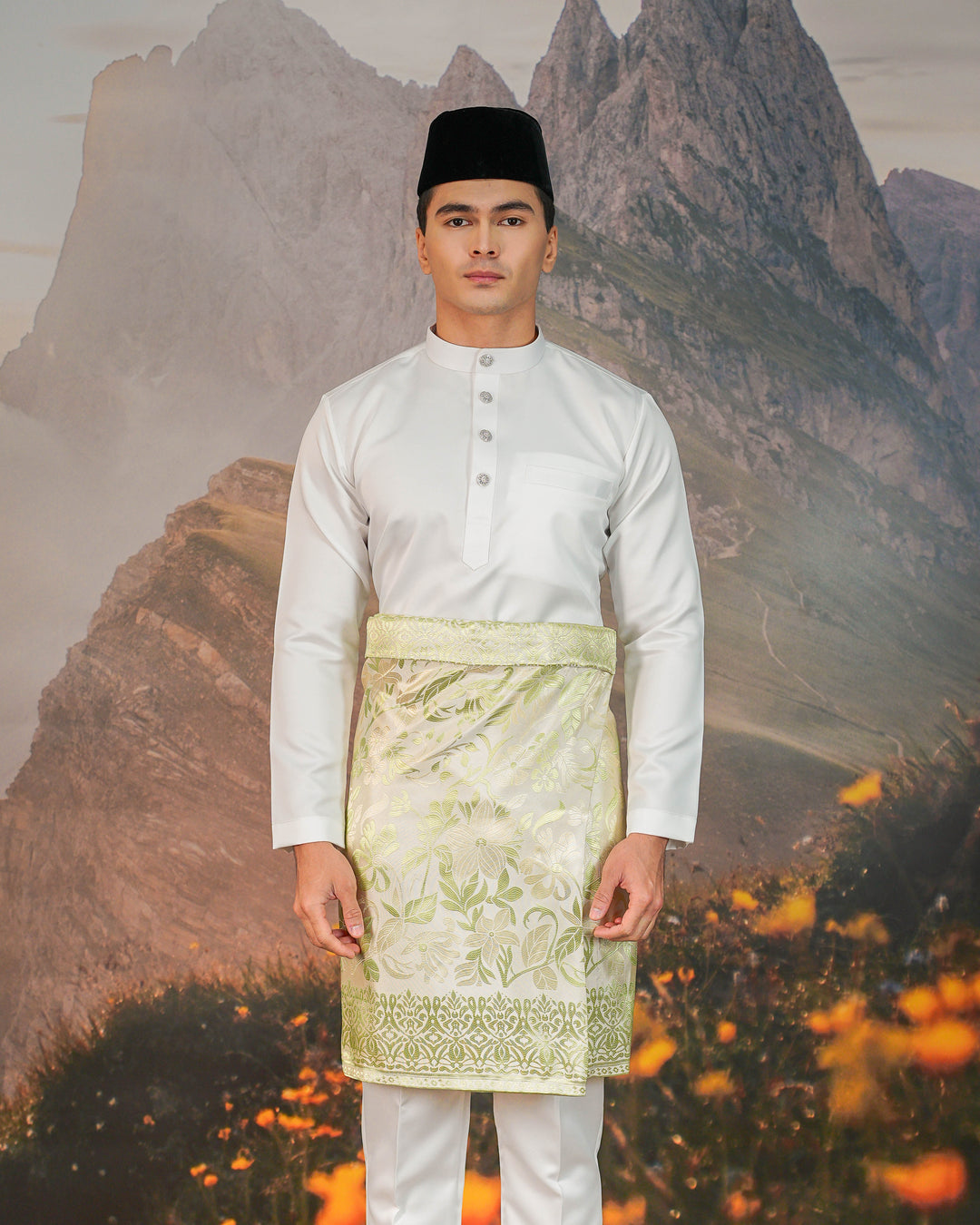 Chendana Instant Sampin Adult - Offwhite & Soft Green