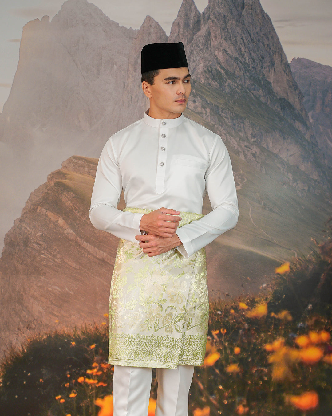 Chendana Instant Sampin Adult - Offwhite & Soft Green