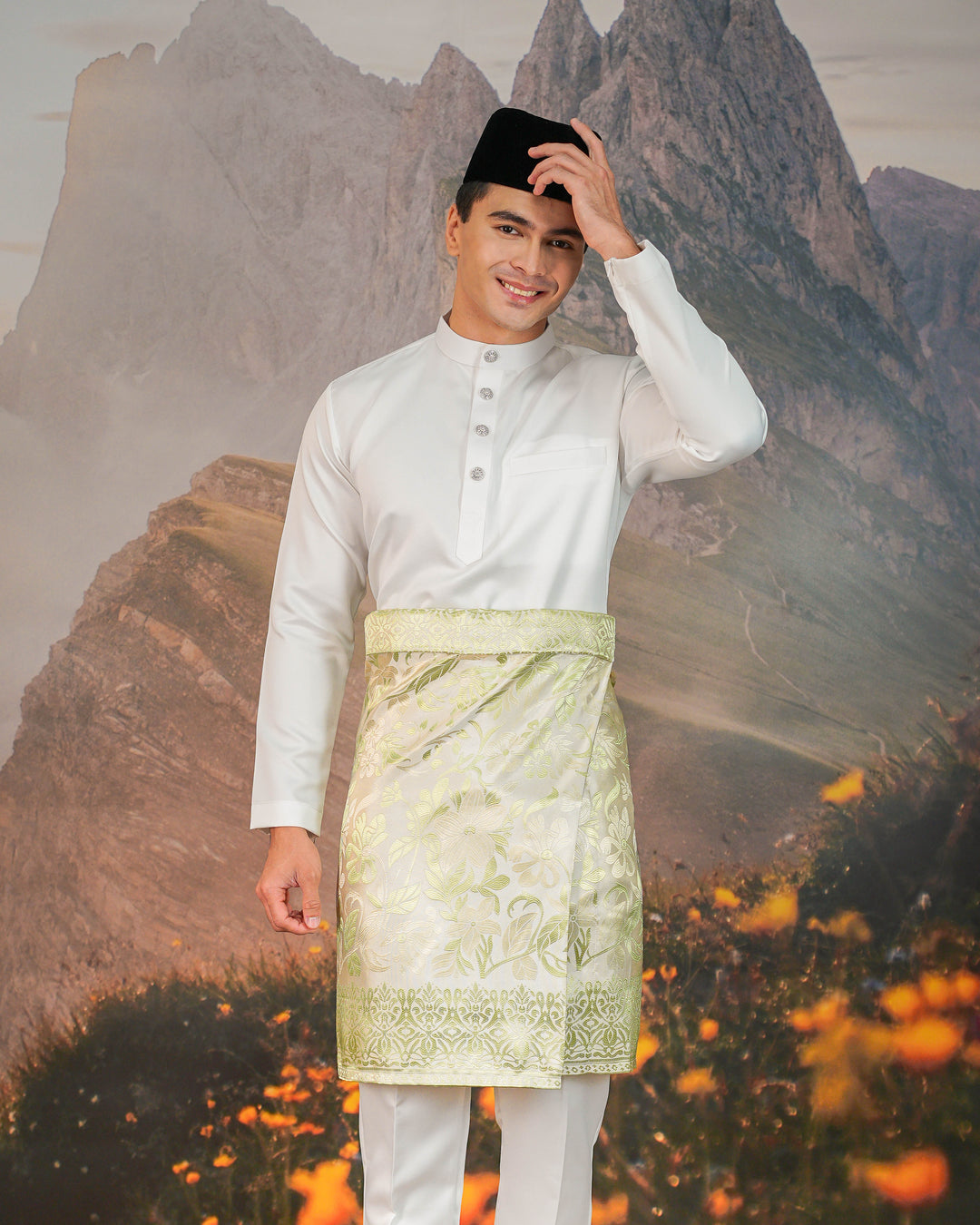 Chendana Instant Sampin Adult - Offwhite & Soft Green