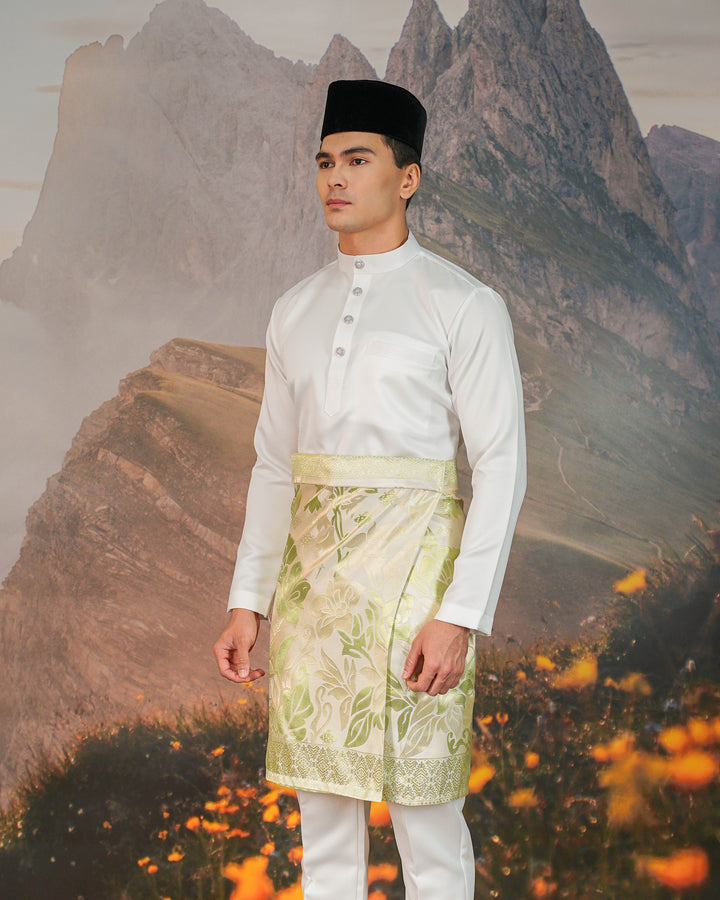 Mawar Instant Sampin Adult - Offwhite & Soft Green