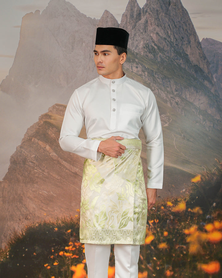 Mawar Instant Sampin Adult - Offwhite & Soft Green
