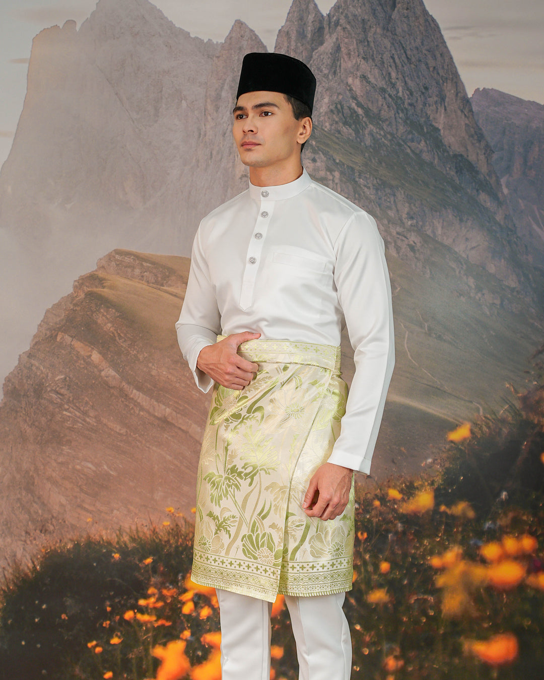 Seroja Instant Sampin Adult - Offwhite & Soft Green
