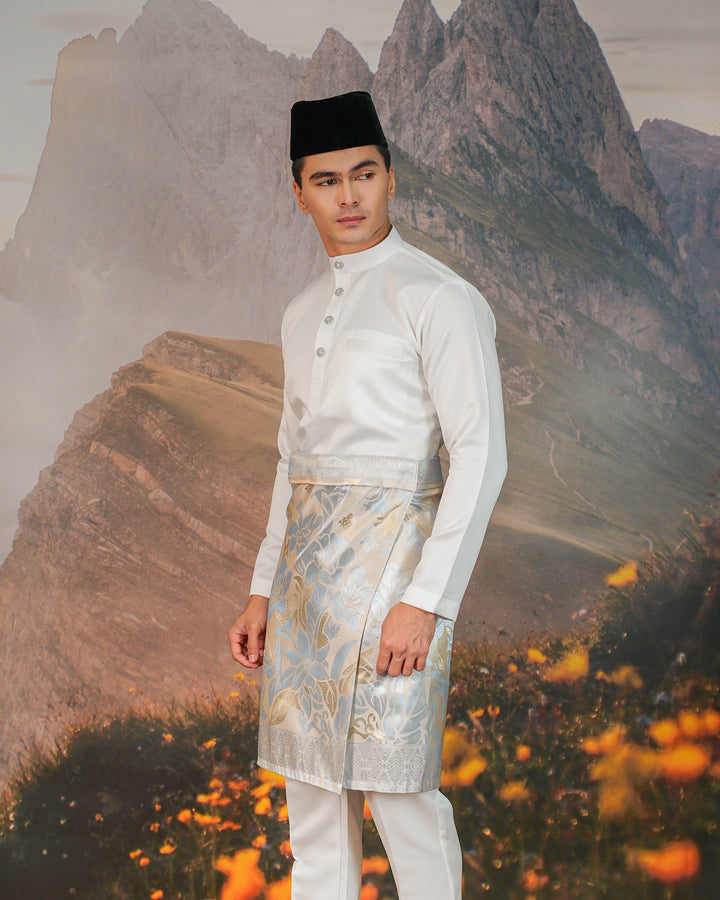 Mawar Instant Sampin Adult - Soft Gold & Blue