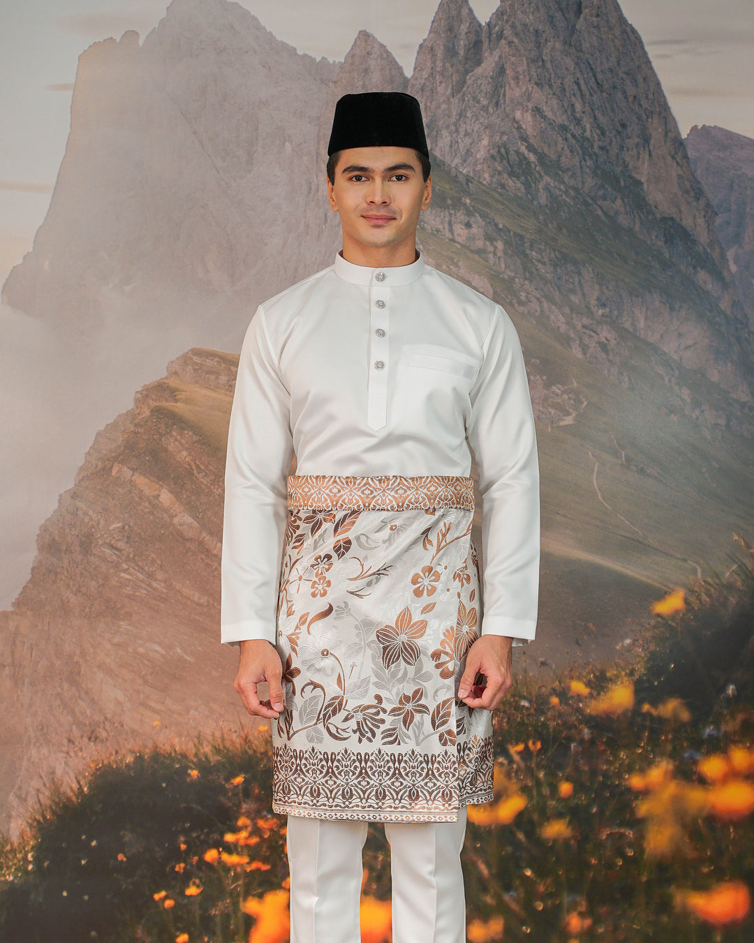 Chendana Instant Sampin Adult - Offwhite & Brown
