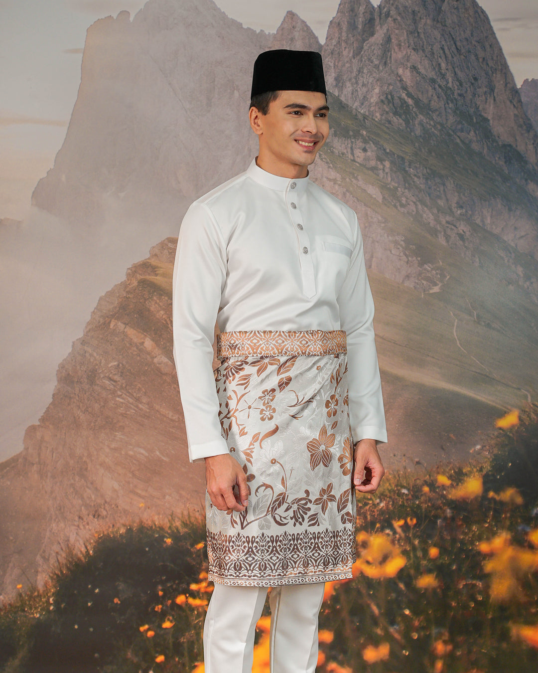 Chendana Instant Sampin Adult - Offwhite & Brown