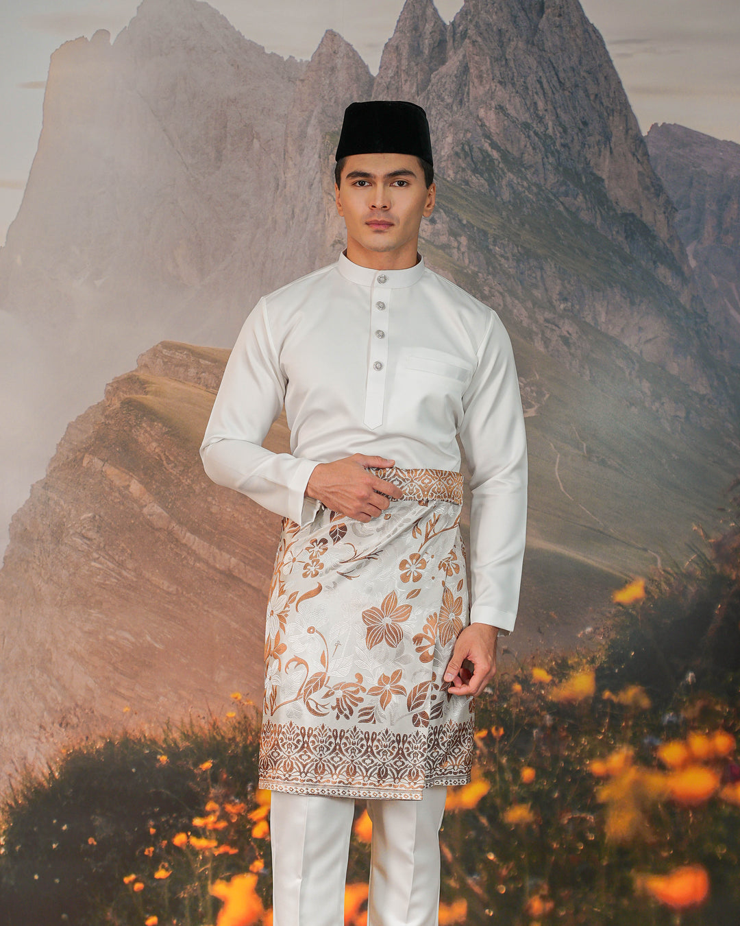 Chendana Instant Sampin Adult - Offwhite & Brown