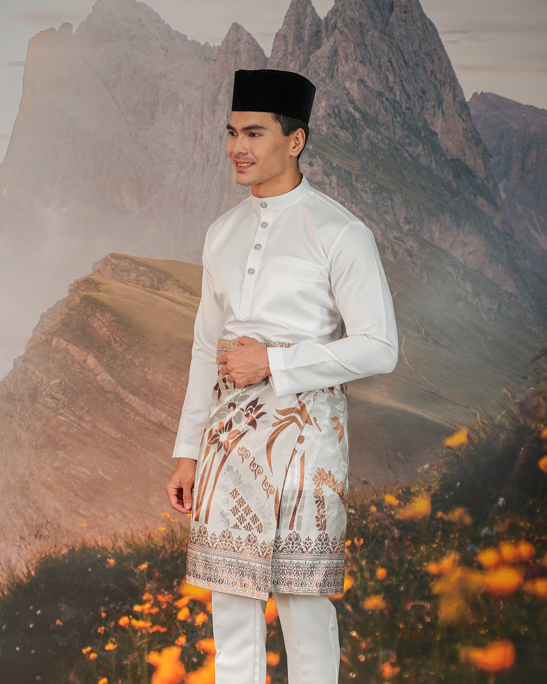 Nirmala Instant Sampin Adult - Offwhite & Brown