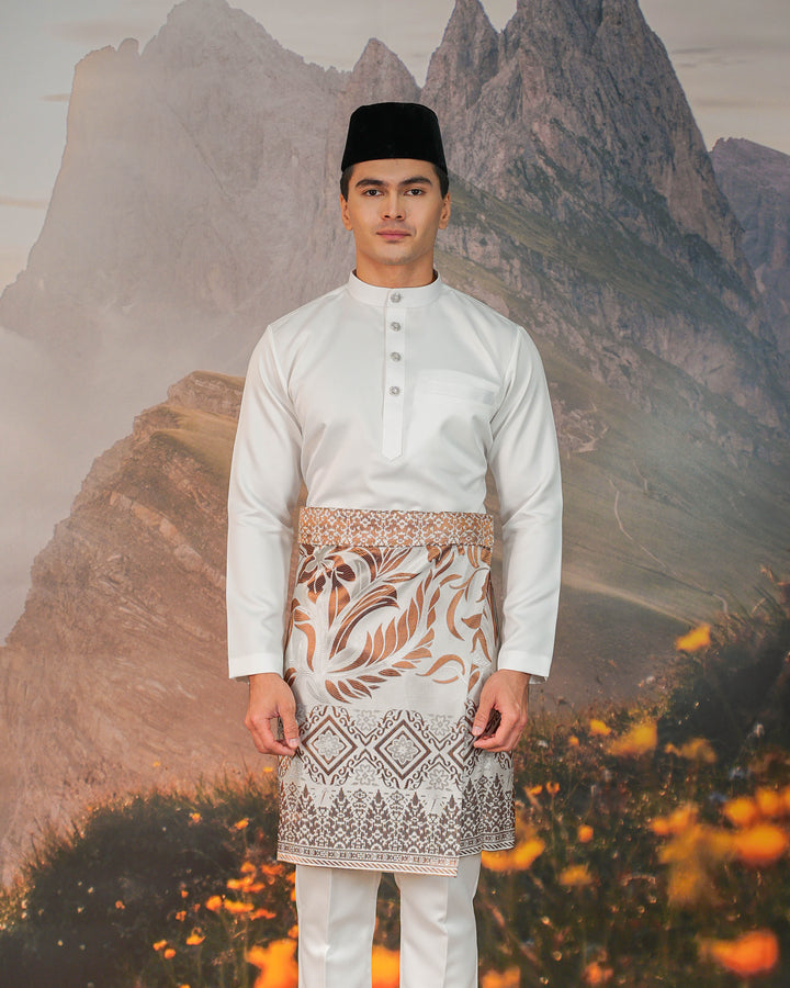 Teratai Instant Sampin Adult - Offwhite & Brown