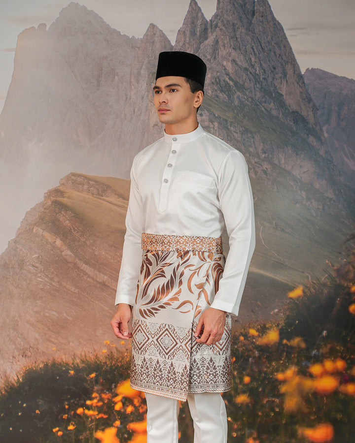 Teratai Instant Sampin Adult - Offwhite & Brown