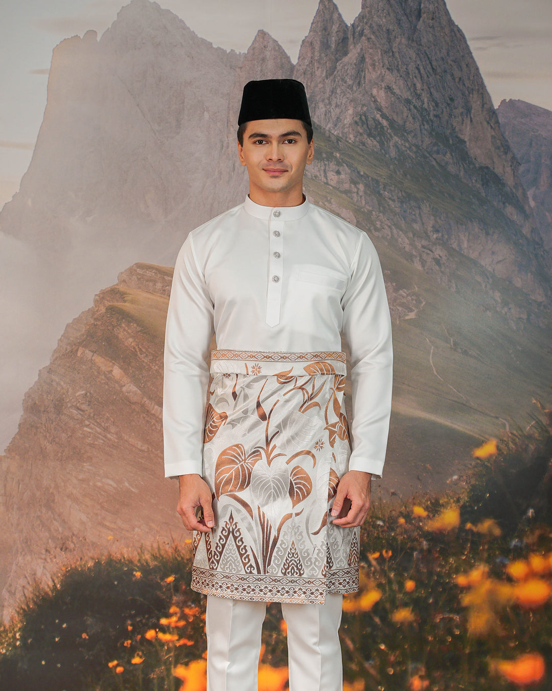 Sireh Instant Sampin Adult - Offwhite & Brown
