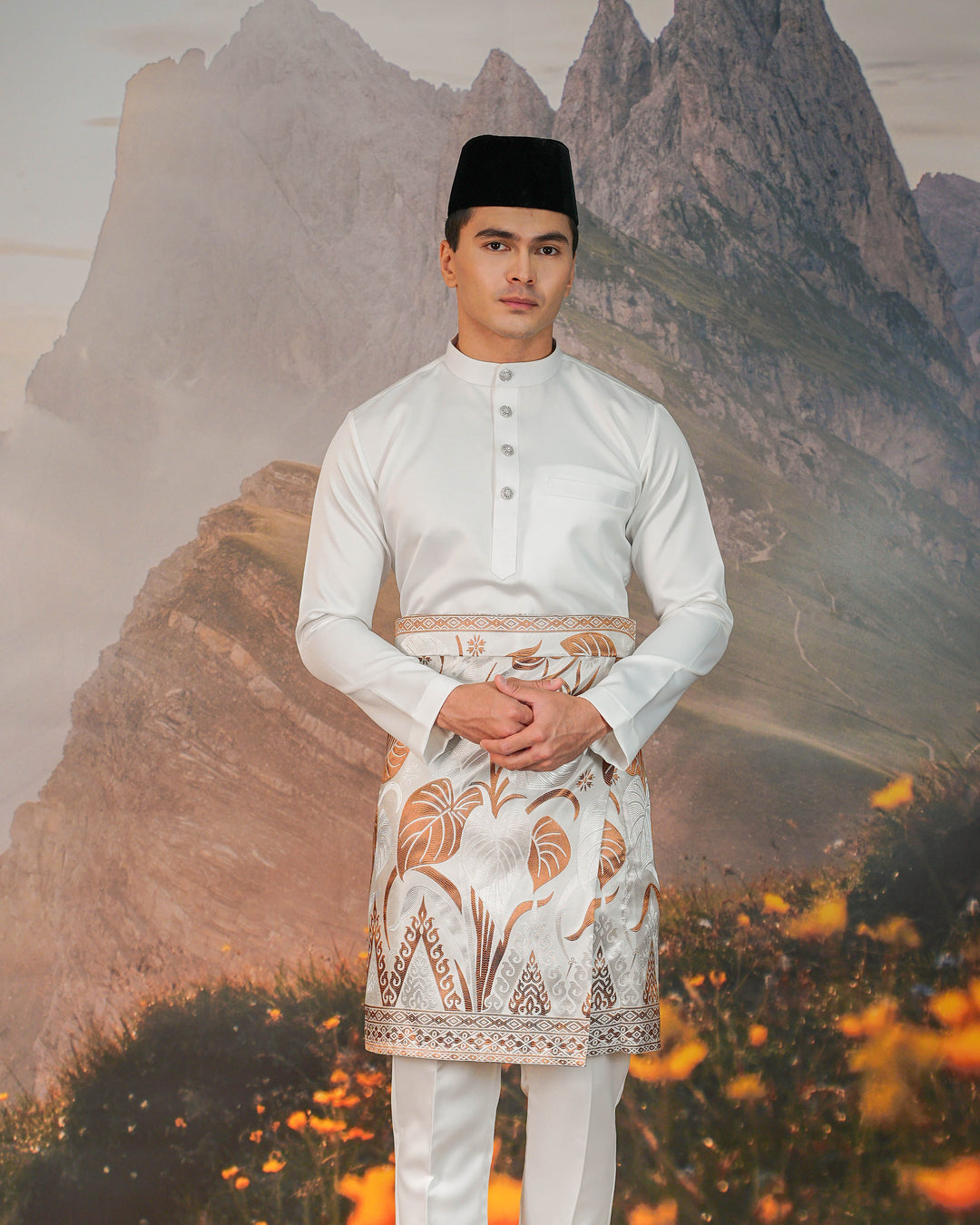 Sireh Instant Sampin Adult - Offwhite & Brown