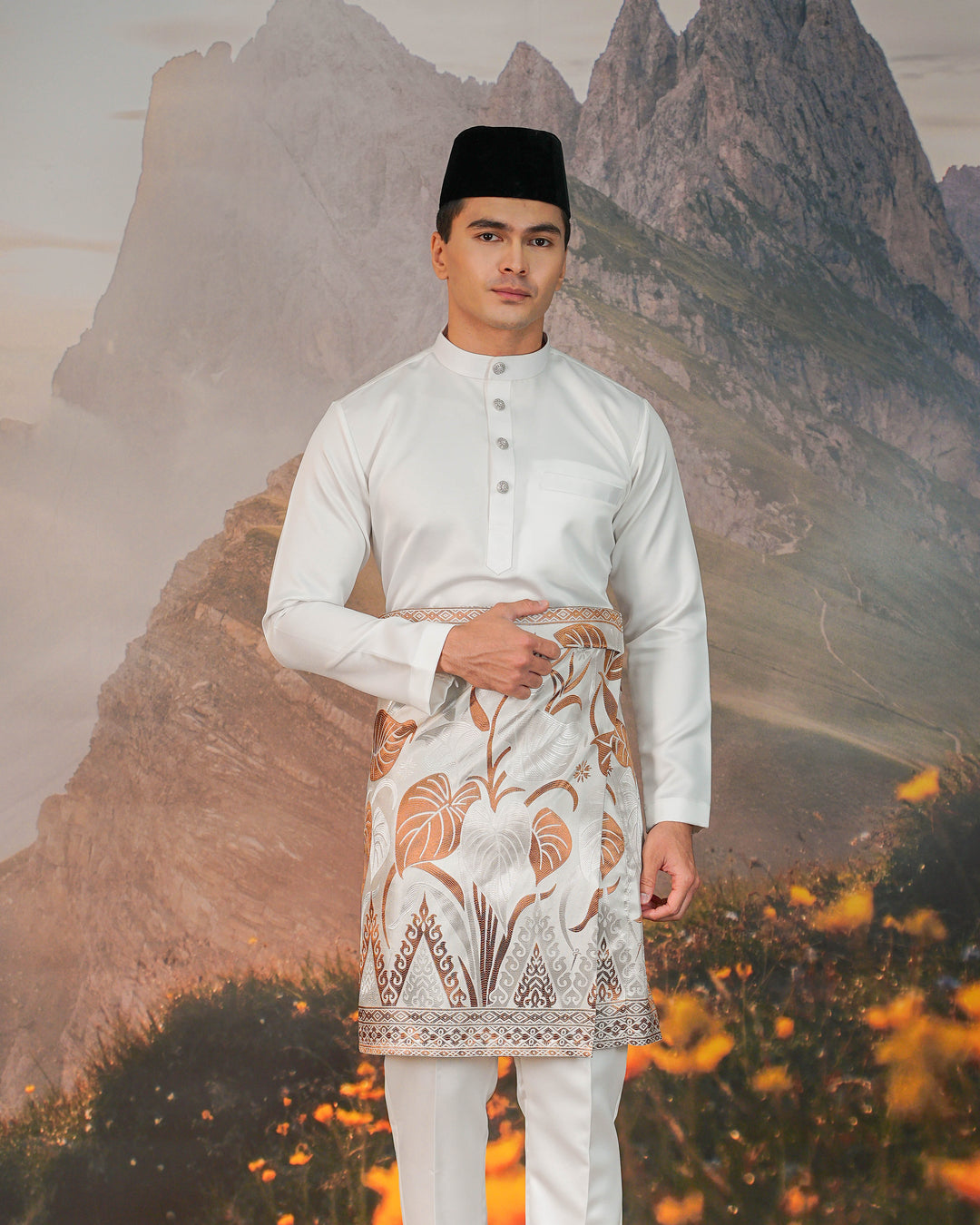 Sireh Instant Sampin Adult - Offwhite & Brown