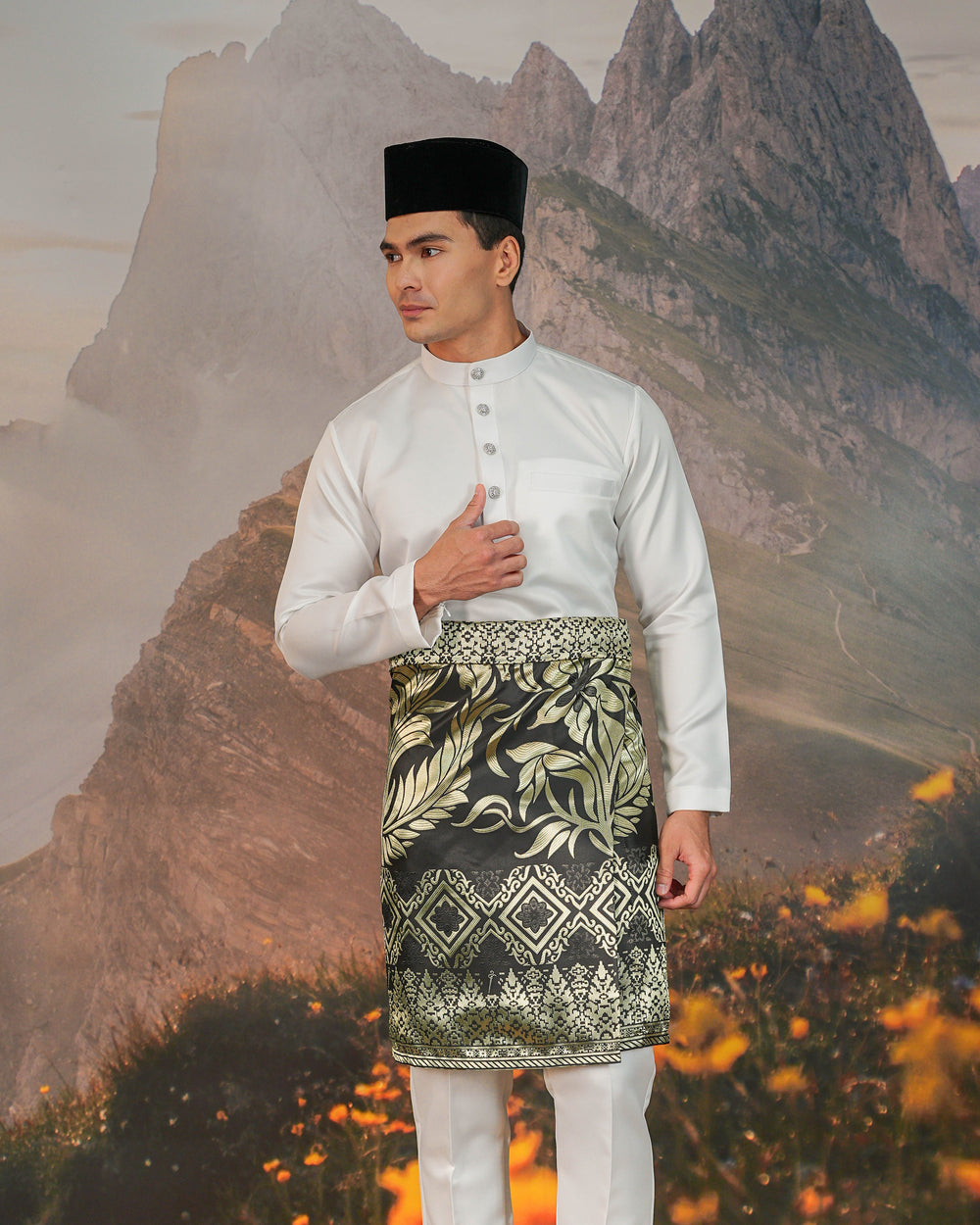 Teratai Instant Sampin Adult - Black & Gold - SampinExclusiveMy