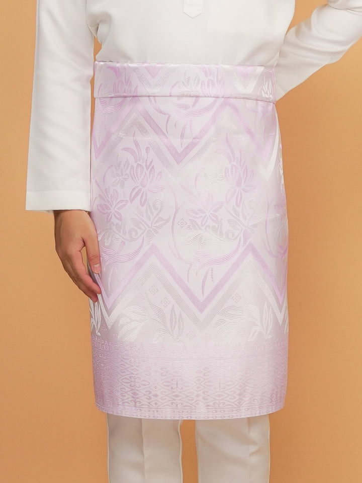 Kirana Original Sampin Adult - Offwhite & Soft Purple - SampinExclusiveMy