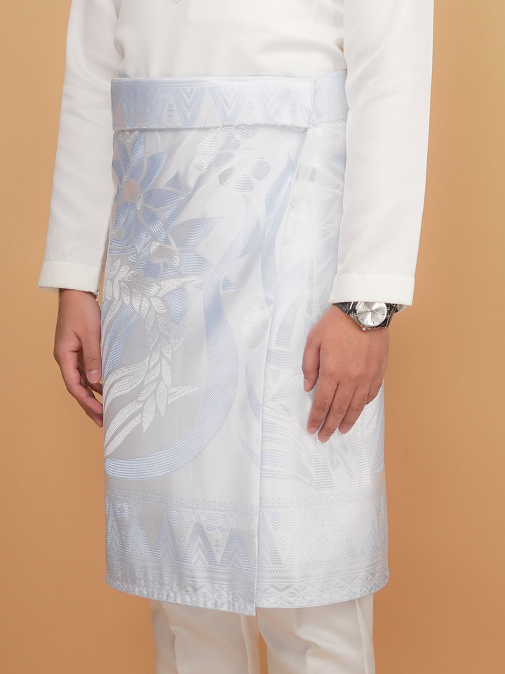 Tanjung Instant Sampin Adult - Offwhite & Soft Blue