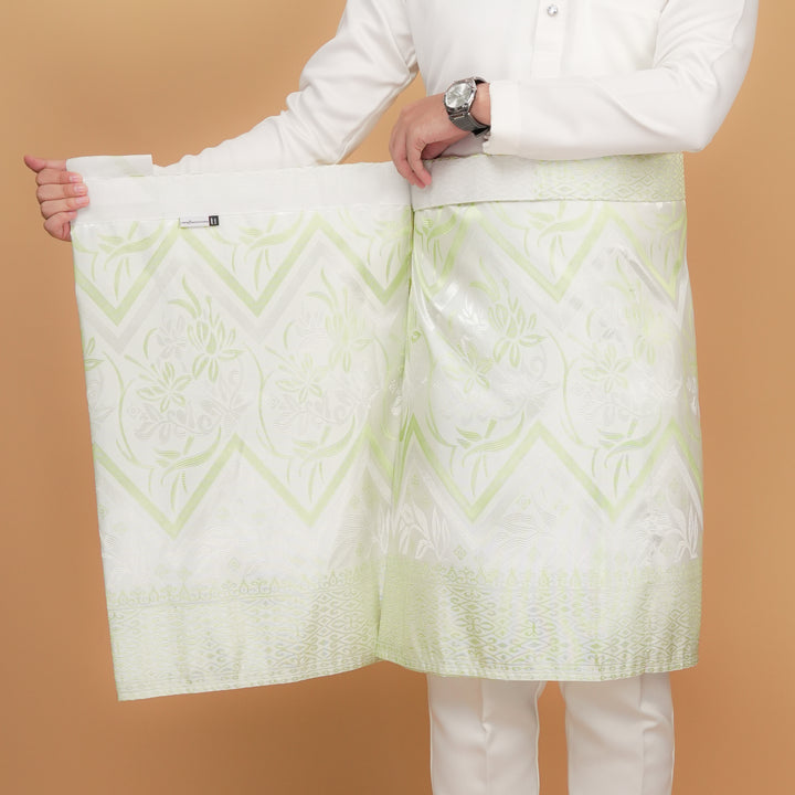 Kirana Instant Sampin Adult - Offwhite & Soft Green