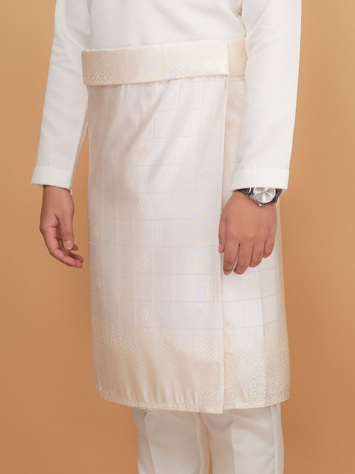 Tabur Instant Sampin Adult - Offwhite & Soft Gold - SampinExclusiveMy