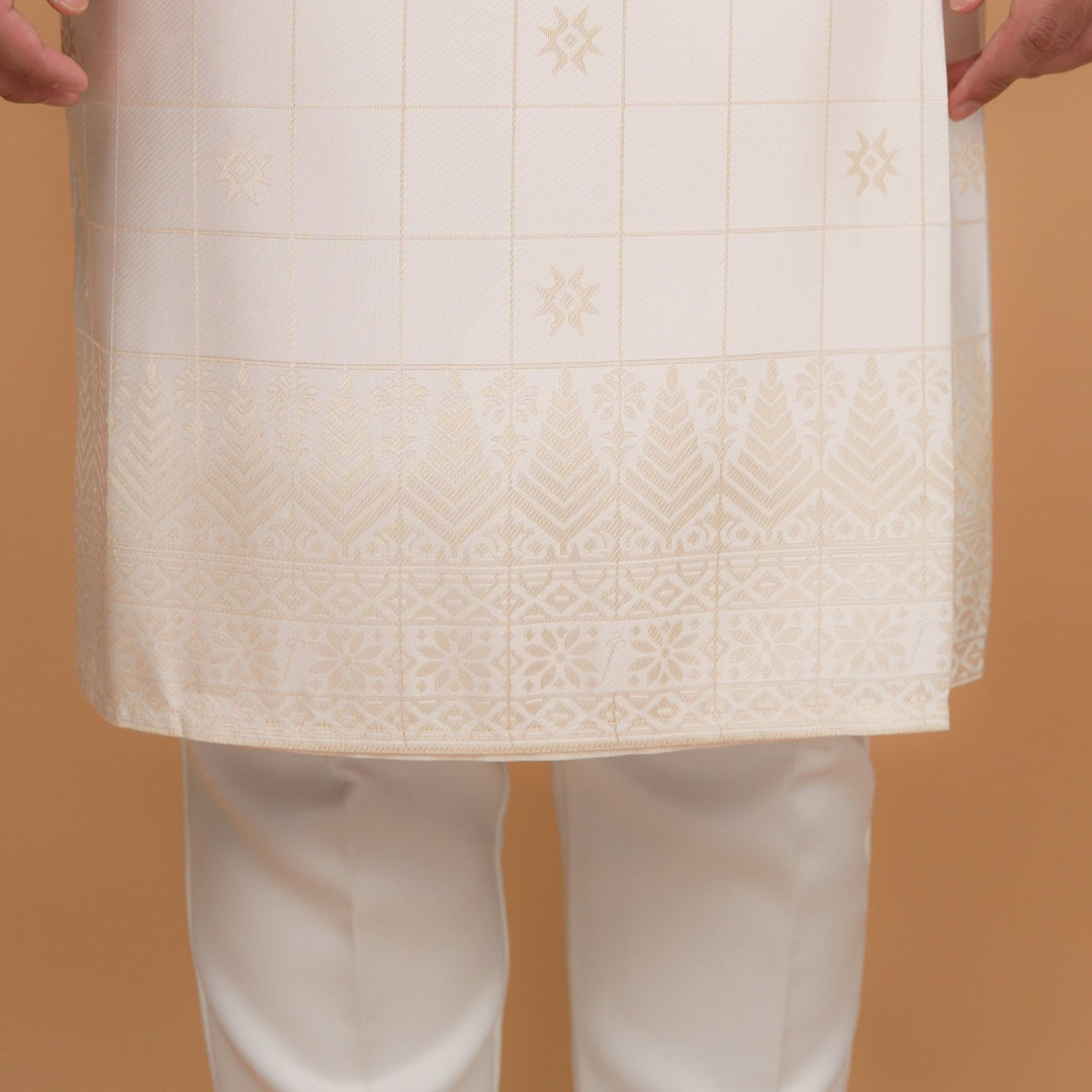 Tabur Instant Sampin Adult - Offwhite & Soft Gold - SampinExclusiveMy