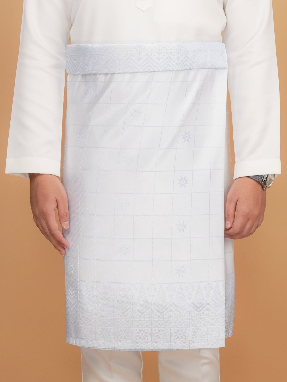 Tabur Instant Sampin Adult - Offwhite & Soft Blue - SampinExclusiveMy