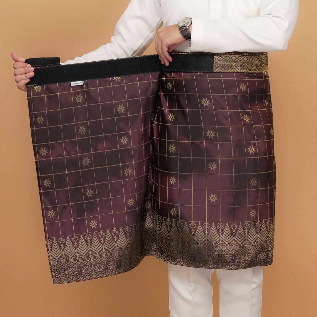 Tabur Instant Sampin Adult - Maroon & Gold - SampinExclusiveMy